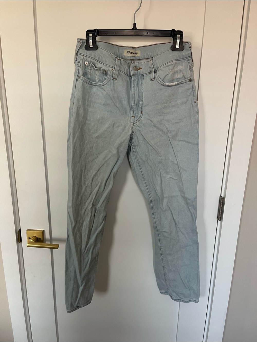 Madewell Women's Pale Blue Straight Jeans
